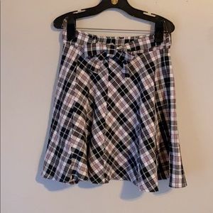 Milumia Casual Plaid Mini Skirt
